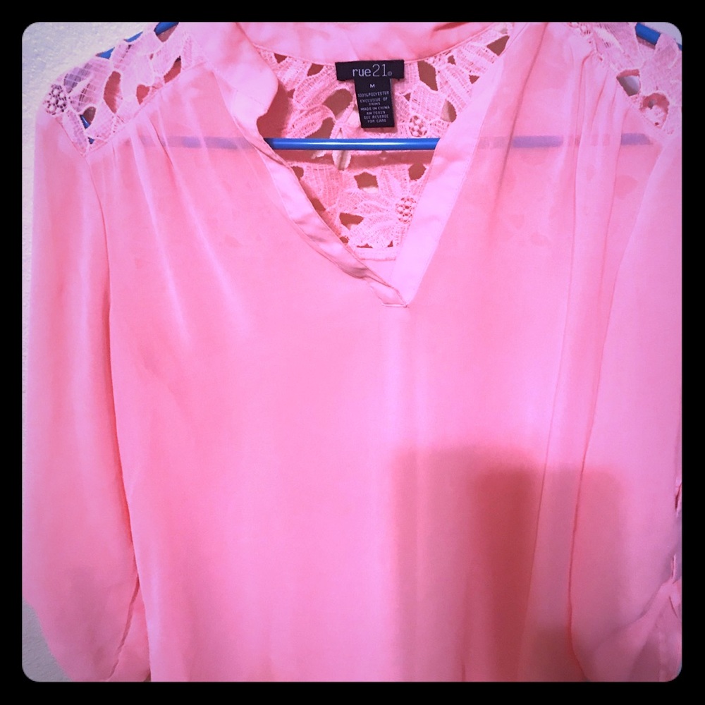 Coral light blouse